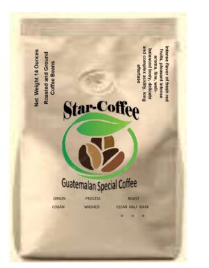 Café Especial de Guatemala en Grano Tostado y Molido Orígen Cobán